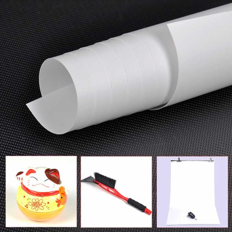 GDX 120x200 cm Beyaz PVC Stüdyo Fon Perde Silinebilir Kırışmaz Ürün Çekim Arka Planı