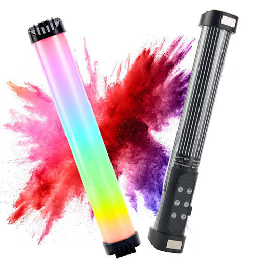 GDX TB-30 II RGB 30 cm LED Tüp Işık 10W 5200 mAh Bataryalı Taşınabilir Video ve Fotoğraf Dolgu Işığı