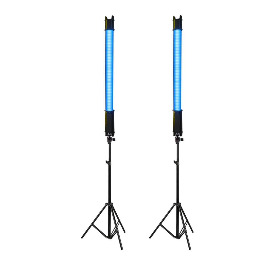 GDX TB-60 RGB 60 cm Tekli Tüp Işık Seti 260 cm Ayaklı YouTube ve Video Çekim Işığı