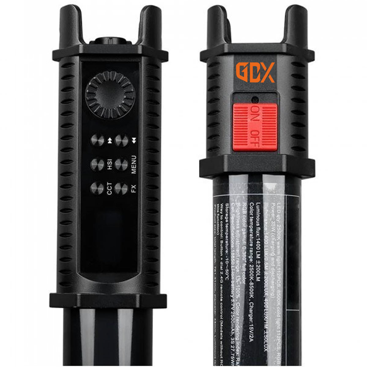 GDX TB-60 RGB İkili Fotoğraf ve Video Tüp Işık Seti