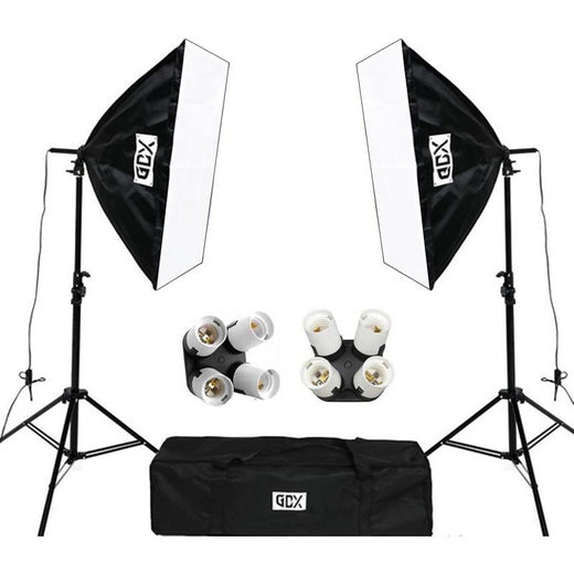 GDX TLB-4 Pro Light 50x70 cm 4 Duylu 2'li Softbox Fotoğraf ve Video Çekim Işık Seti (Lambasız)