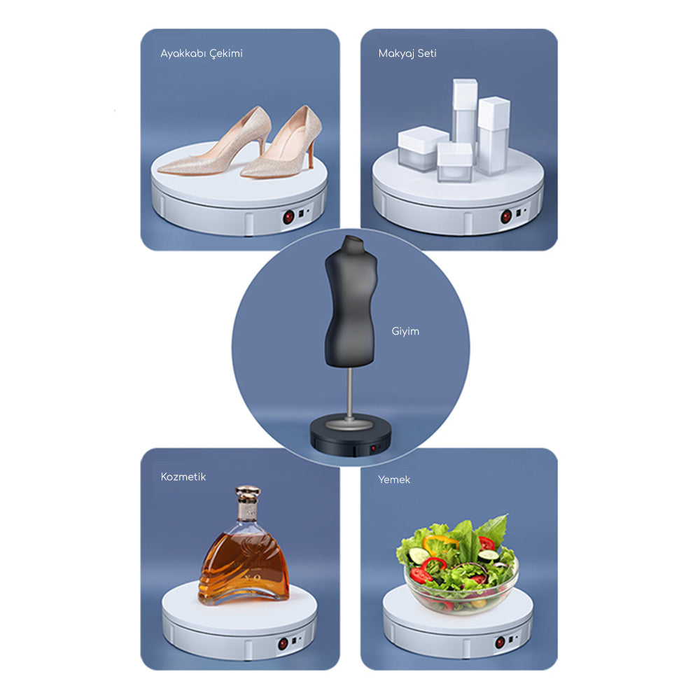GDX TUTA-30 30 cm Turn Table - Döner Stand - Döner Tabla