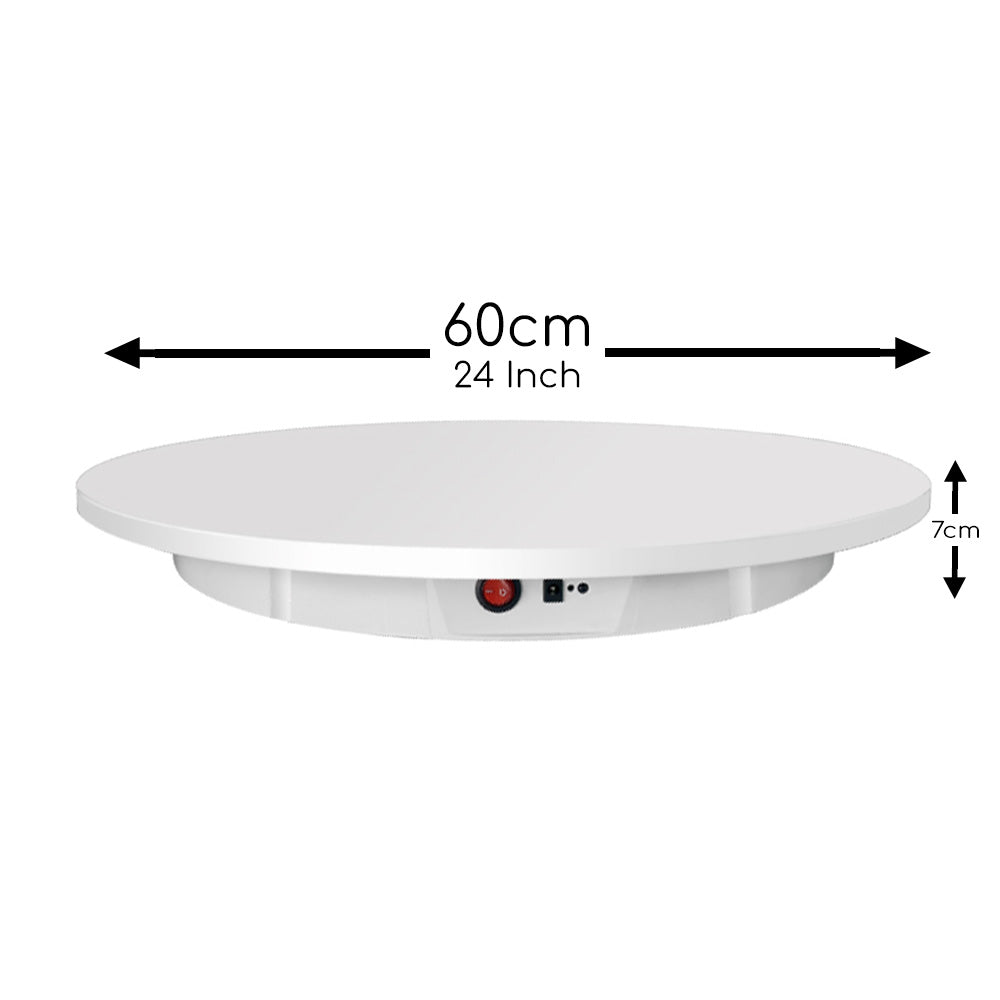 GDX TUTA Çap 60 cm Döner Tabla 100 kg Kapasiteli 360 Derece Uzaktan Kumandalı Ürün Çekim Platformu