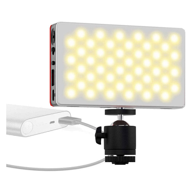 GDX VLOG K2 BiColor LED Video Konferans Işığı Mini Tripod Telefon Tutucu Hotshoe Seti