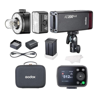 Godox AD200Pro II Taşınabilir Bataryalı Paraflaş