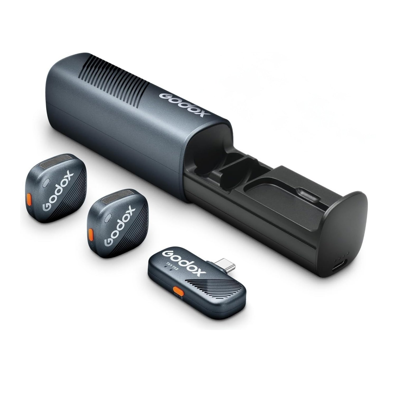 Godox Cube-SC Kit 2 Type-C Kablosuz Mikrofon Gürültü Engellemeli Profesyonel Set