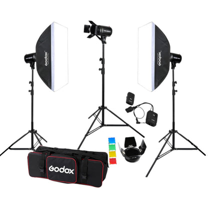 Godox E250 III W/S 3er-Pack Studioblitz-Softbox-Kit (250 Watt)