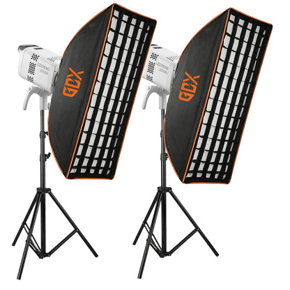 Godox LE200Bi 2’li Işık Seti – 220W Bicolor Video LED Aydınlatma Kiti (Softbox + 260cm Tripod)