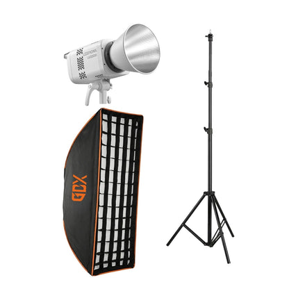 Godox LE200Bi Tekli Işık Seti – 220W Bicolor Video LED Aydınlatma Kiti (Softbox + 260cm Tripod)