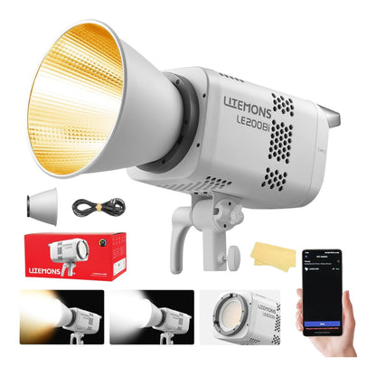 Godox LE200Bi Tekli Işık Seti – 220W Bicolor Video LED Aydınlatma Kiti (Softbox + 260cm Tripod)