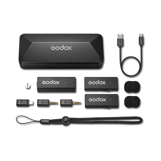 Godox Movelink Mini UC Kit 2 Kablosuz Yaka Mikrofonu Kit Apple Uyumlu