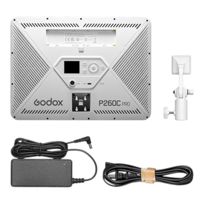Godox P260C Pro 45W LED Panel Video Işığı 2800K-6500K Bi-Color İnce Tasarım
