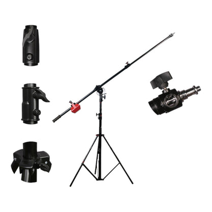 Godox QS600 II W/S 3-teiliges Studio Paraflash Grid SoftBox Kit (600 Watt) &amp; Studio-Hintergrundsystem