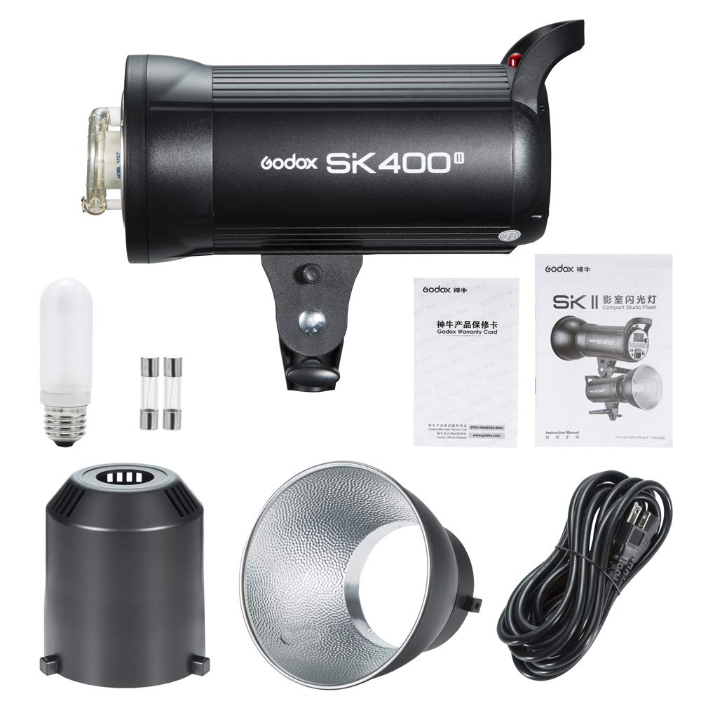 Godox SK400 3'lü Paraflaş Set + Seyyar Fon Perde 3x6 Metre