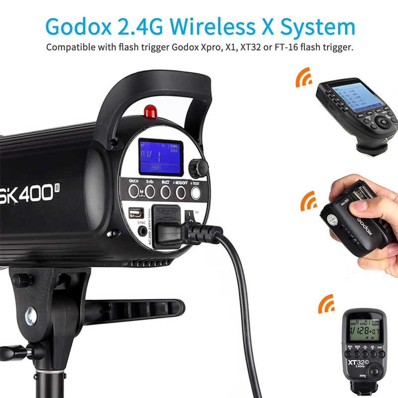 Godox SK400 II W/S Stüdyo Paraflaş Kafası (400 Watt)