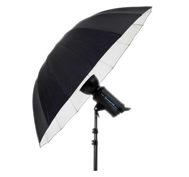 Godox UB-L3 75inç 185cm Büyük Siyah / Gümüş Şemsiye