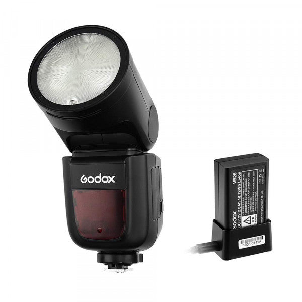 Godox V1 Canon Flaş Kit (Yuvarlak Kafa) FULL Set