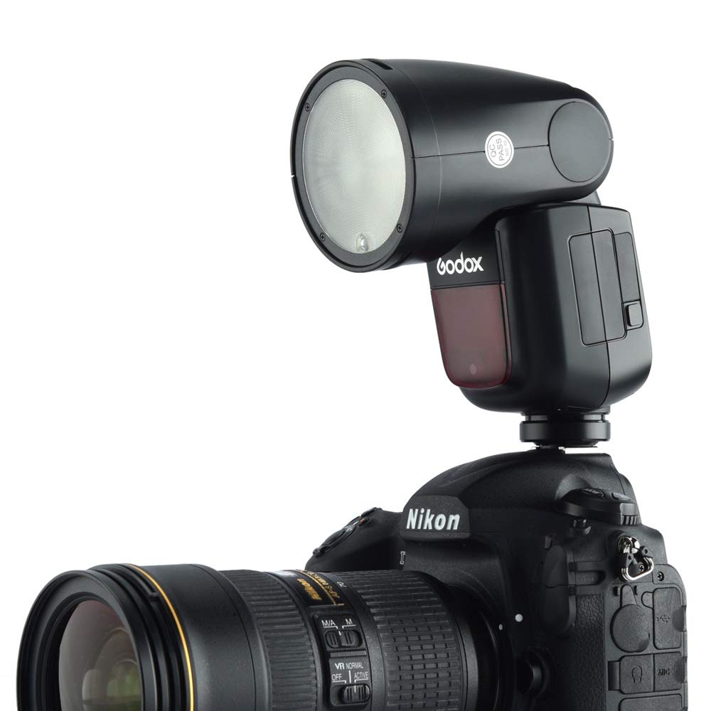 Godox V1 Nikon Flash Kit (Yuvarlak Kafa)