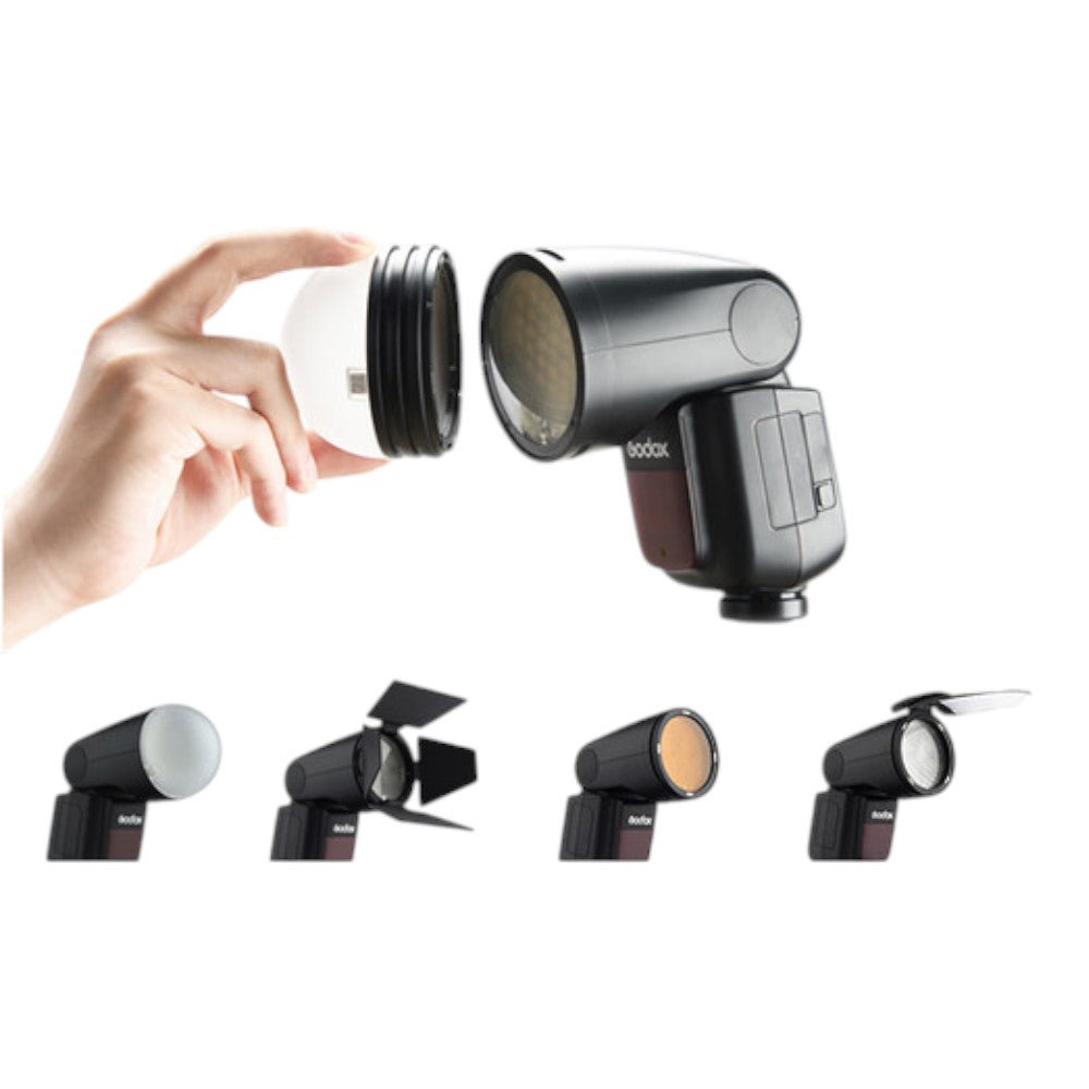 Godox V1 Nikon Flash Kit (Yuvarlak Kafa)