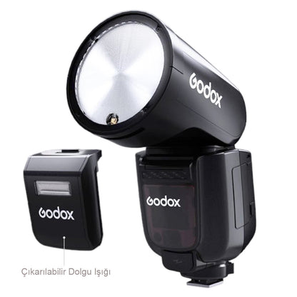 Godox V1 Pro Canon Flaş Full Set (Flaş, X2 Tetikleyici, 15x20 Softbox, Tripod)