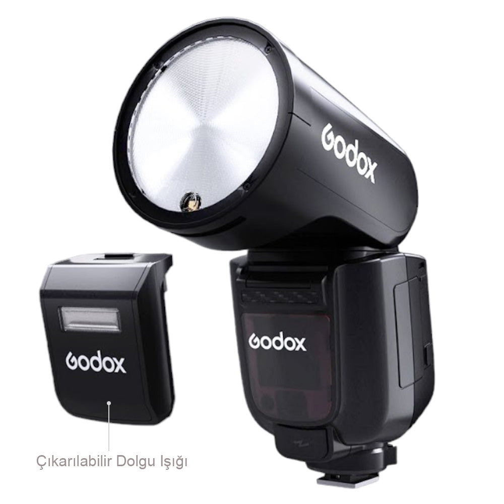 Godox V1 Pro Nikon Flaş Full Set (Flaş, X2 Tetikleyici, 15x20 Softbox, Tripod)