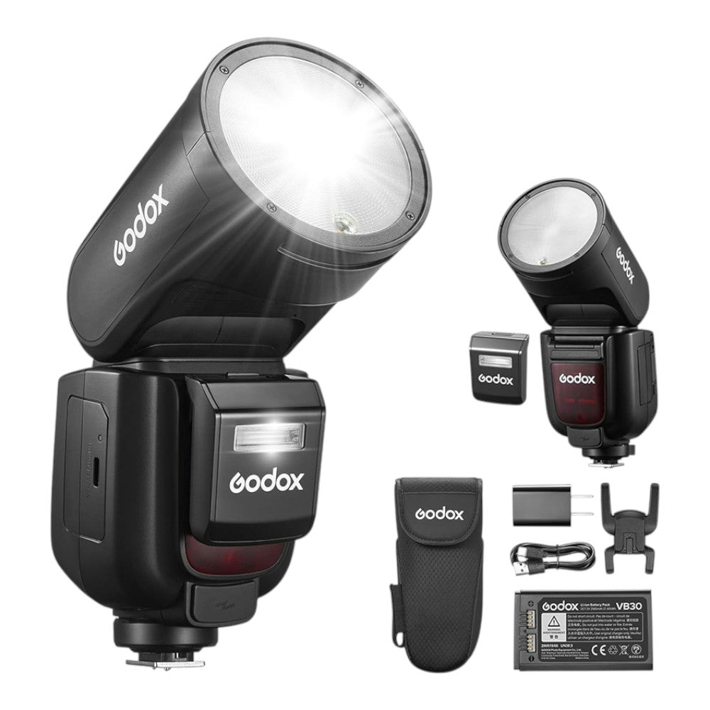 Godox V1 Pro Sony Uyumlu Yuvarlak Kafa Tepe Flaşı