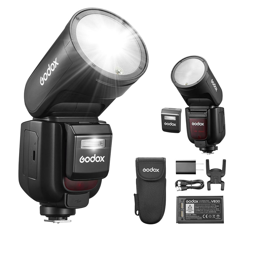 Godox V1 Pro Sony Uyumlu Yuvarlak Kafa Tepe Flaşı
