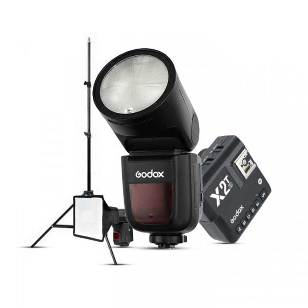 Godox V1 Sony Flaş Full Set (Flaş, Tetikleyici, Softbox, Tripod)