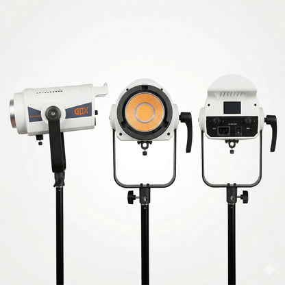 GDX LM-300C II 600W Bi-Color İkili COB LED Fotoğraf ve Video Işık Seti 2700K-6500K Softbox Ayaklı Çantalı Full Set