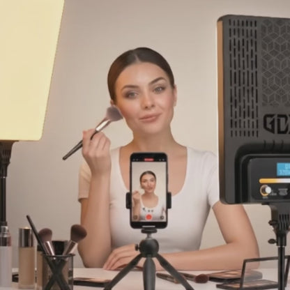 GDX P300TS 80W BiColor 2'li LED Panel Işık Seti YouTube Röportaj ve Stüdyo Video Işığı