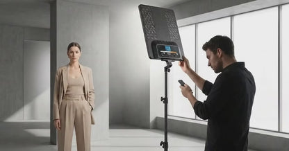 GDX P300TS 80W BiColor LED Panel Video Tekli Işık Seti 200cm Işık Ayaklı Uzaktan Kumandalı