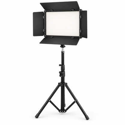 GDX PL700C II 35W 4 Kanat İkili Barndoorlu Bi-Color LED Video Paneli (2700K-6500K, 720 LED, 8 FX Efekt, AC/DC Cift Guclu)
