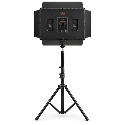 GDX PL700C II 35W 4 Kanat İkili Barndoorlu Bi-Color LED Video Paneli (2700K-6500K, 720 LED, 8 FX Efekt, AC/DC Cift Guclu)