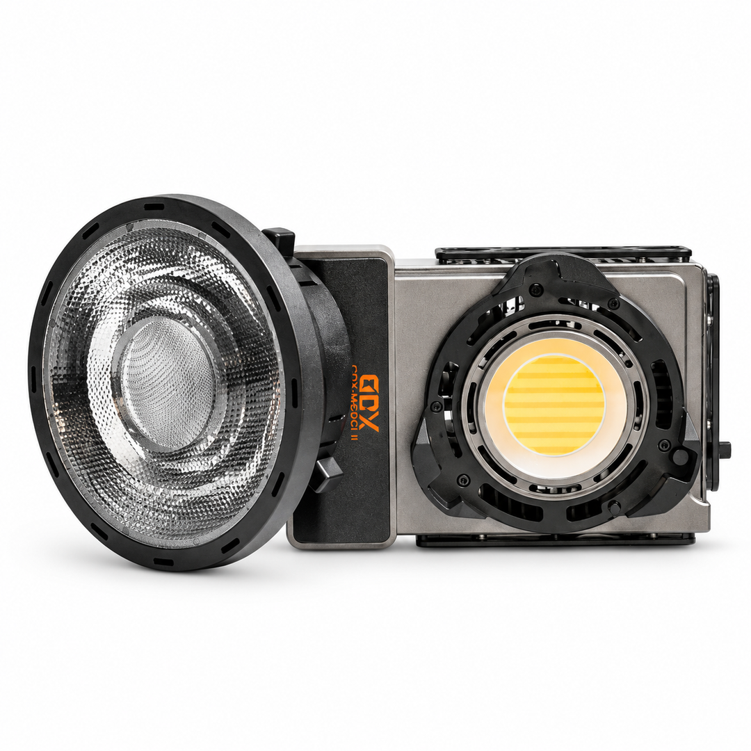 GDX ML-200C II 200W Taşınabilir Bi-Color COB LED Video Işığı ve Frensel Lens Bir Arada