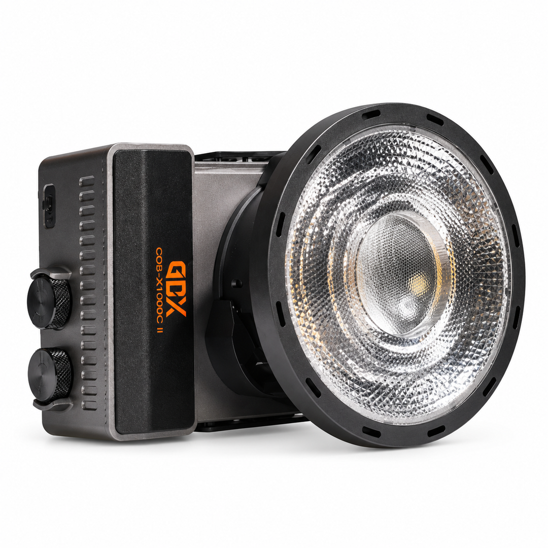 GDX ML-200C II 200W Taşınabilir Bi-Color COB LED Video Işığı ve Frensel Lens Bir Arada
