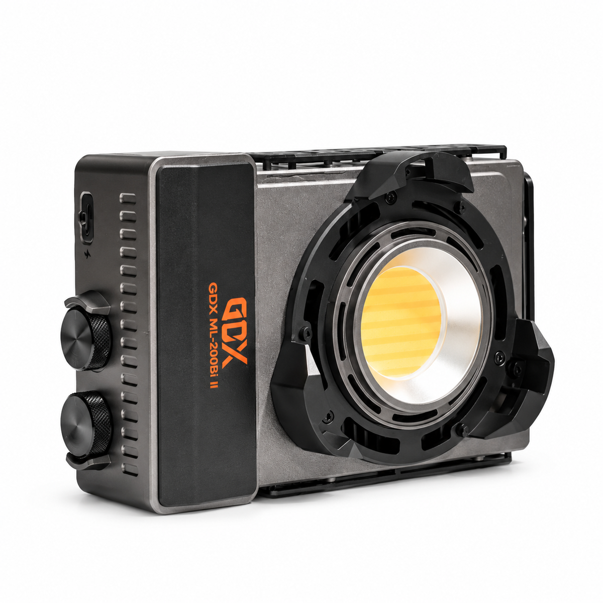 GDX ML-200C II 200W Taşınabilir Bi-Color COB LED Video Işığı ve Frensel Lens Bir Arada